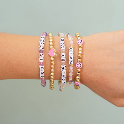 God is Good Letter Bracelet