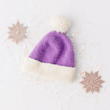 SALE Lilac/Coconut Cozy Pom Beanie