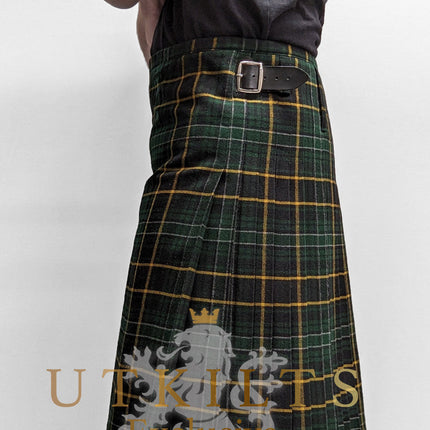 Traditional Kilt - Premium Wool, Irish Black