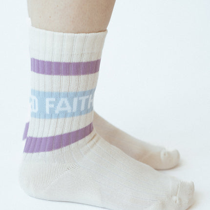 Logo Cream Socks