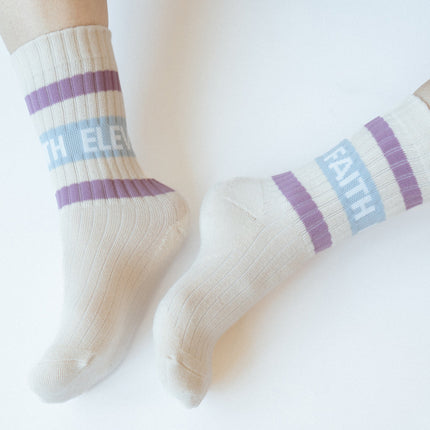 Logo Cream Socks