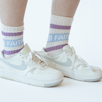 Logo Cream Socks