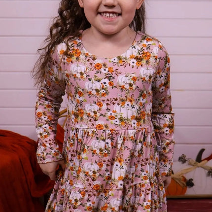 Long Sleeve Twirl Dress & Short Set