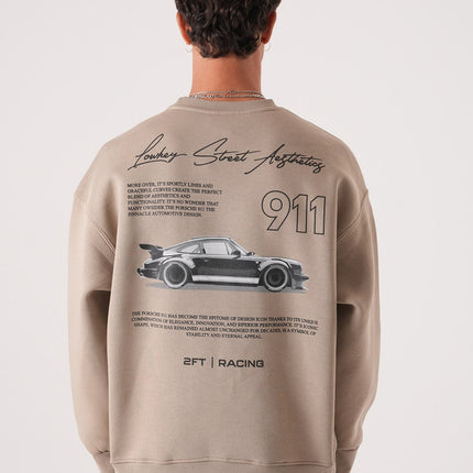 Lowkey Street Aesthetics 911 Racing Sweatshirt