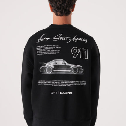 Lowkey Street Aesthetics 911 Racing Sweatshirt