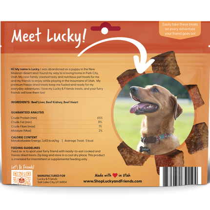 Three Beef Organ Medley Dog Treat