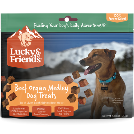 Three Beef Organ Medley Dog Treat