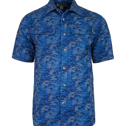 Men's Dot Camo UV Vented Fishing Shirt