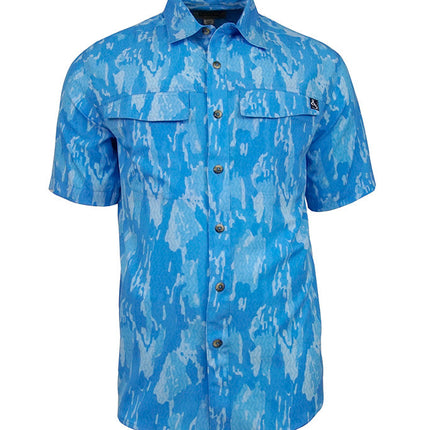 Men's Geo Camo UV Vented Fishing Shirt