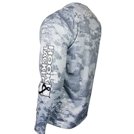 Men's Fractal Camo L/S UV Fishing Shirt
