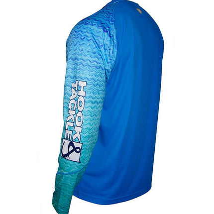 Youth Gradient Waves UV Fishing Shirt (8-20)
