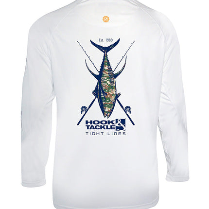 Men's Camo Tuna L/S UV Fishing Shirt