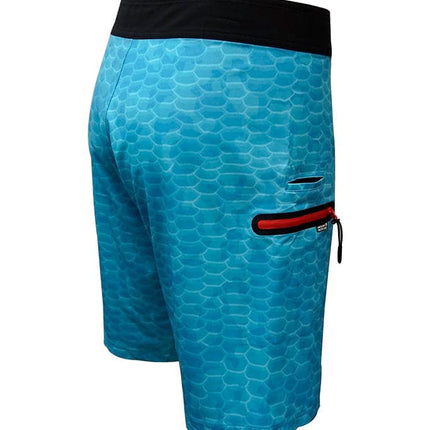 Men's Fish Scales Stretch Fishing Boardshort
