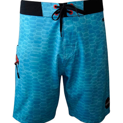 Men's Fish Scales Stretch Fishing Boardshort