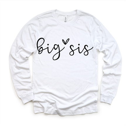 Big Sis Sister Siblings Family Shirt - Sister Tee