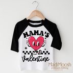 2T Kids / Black/White 3/4 Sleeve Tee