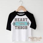 2T Kids / Black/White 3/4 Sleeve Tee