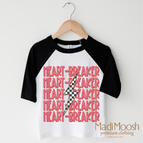 2T Kids / Black/White 3/4 Sleeve Tee