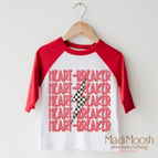 2T Kids / Red/White 3/4 Sleeve Tee