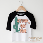 2T Kids / Black/White 3/4 Sleeve Tee