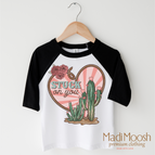 2T Kids / Black/White 3/4 Sleeve Tee