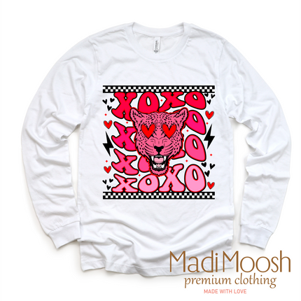 XOXO Leopard  Valentine Shirt - Valentine Tee