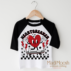 2T Kids / Black/White 3/4 Sleeve Tee