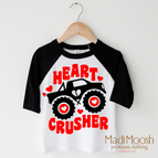 2T Kids / Black/White 3/4 Sleeve Tee
