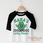 2T Kids / Black/White 3/4 Sleeve Tee