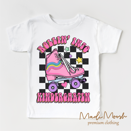 Rollin Into Kindergarten Back To School Shirt - School Shirt