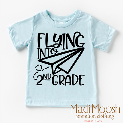 Flying Into 2nd Grade Back To School Shirt - School Shirt