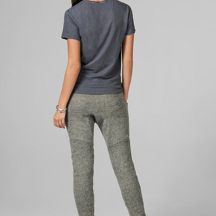 WOMEN'S MELANGE KNIT JOGGER PANT - ARMY