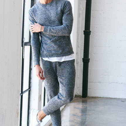 Men's Soft Knit Melange Jogger Pant