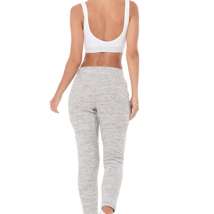 WOMEN'S MELANGE KNIT JOGGER PANT - HEATHER