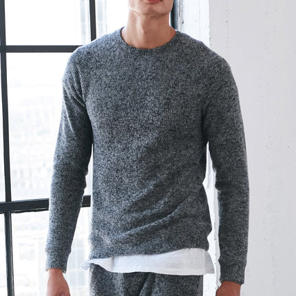 Men's Soft Knit Melange Pullover Sweater