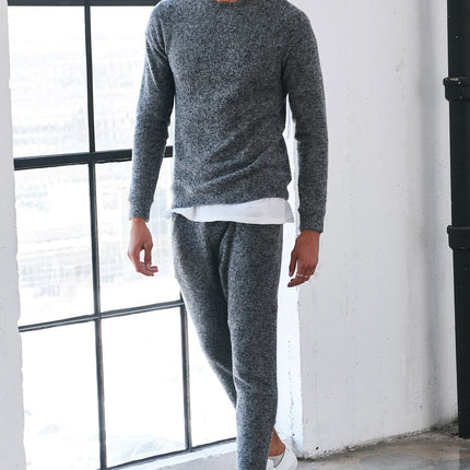 Men's Soft Knit Melange Pullover Sweater