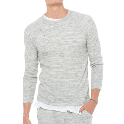 Men's Soft Knit Melange Pullover Sweater