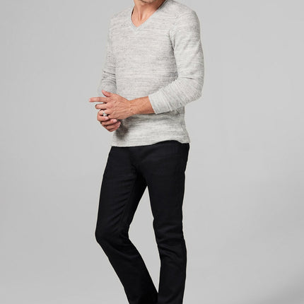 Men's Soft Knit Melange V-Neck Sweater