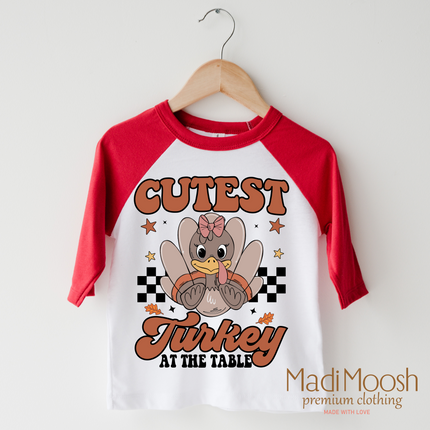 Cutest Turkey At The Table Shirt - Thanks Giving Shirt