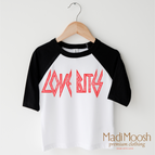 2T Kids / Black/White 3/4 Sleeve Tee