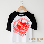 2T Kids / Black/White 3/4 Sleeve Tee