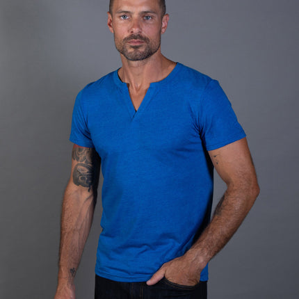 Men's Tri-Blend Cross V-Neck Tee