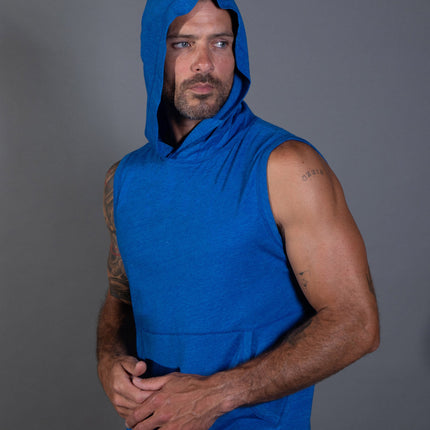 Men's Sleeveless Tri-Blend Hoodie