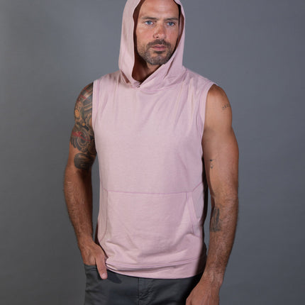 Men's Sleeveless Tri-Blend Hoodie