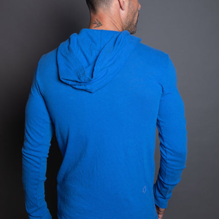Men's Linen Blend Long Sleeve Hoodie