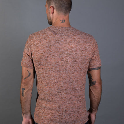 Men's Soft Knit Melange Short Sleeve Crew Tee