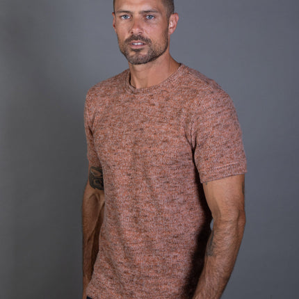 Men's Soft Knit Melange Short Sleeve Crew Tee