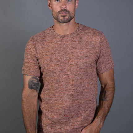Men's Soft Knit Melange Short Sleeve Crew Tee