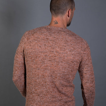 Men's Soft Knit Melange V-Neck Sweater