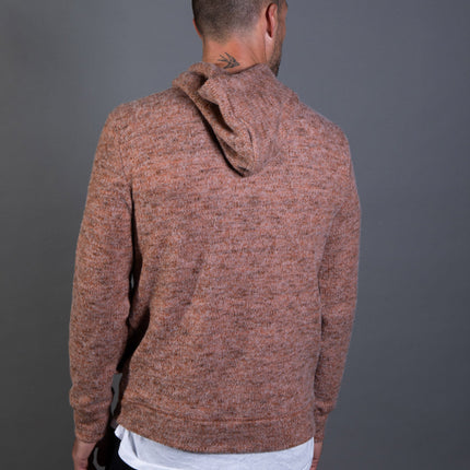 Men's Soft Knit Melange Pullover Hoodie